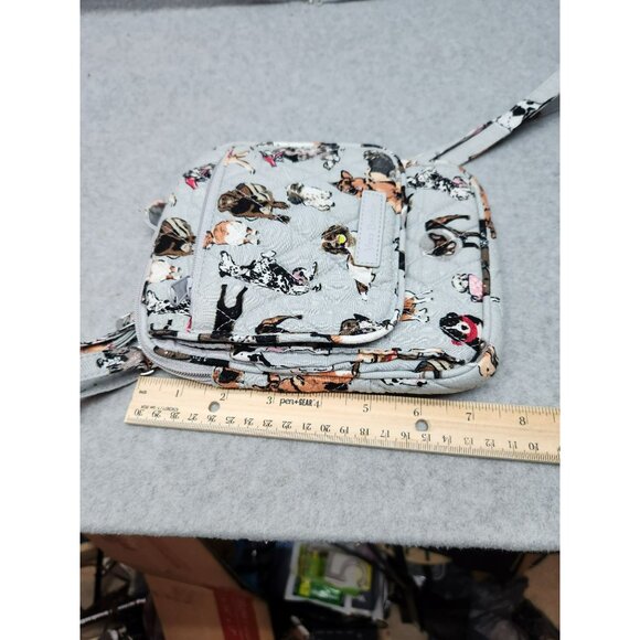 Vera Bradley DOG SHOW Easy RFID Mini Hipster Quilted Crossbody Bag - Picture 6 of 8